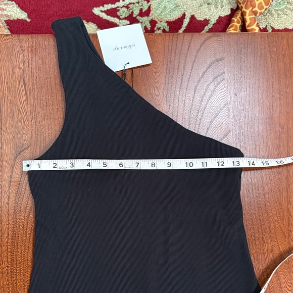 Soldout.nyc Black One-Shoulder Cotton Dress small - Picture 7 of 15